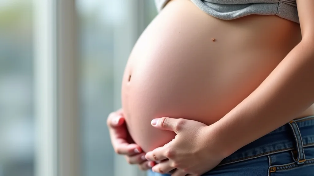 The image shows a simplified visual representation of a pregnancy due date calculator tool.